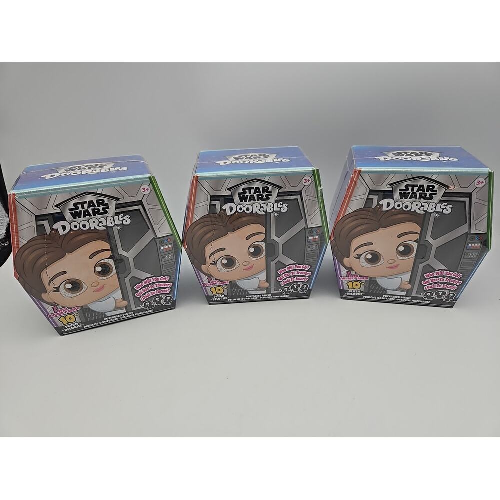 Disney Star Wars Doorables 10” Puffables Mystery Plush - NEW Set Of 3